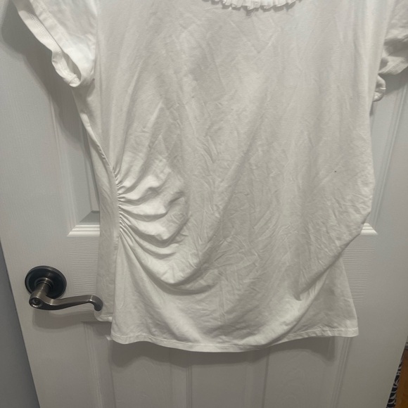 White House Black Market White Short Sleeve Top - Picture 13 of 14